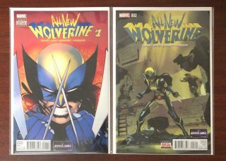 All - Wolverine (2015) 1 & 2 Nm,  1st X - 23 & 1st App Gabby Honey Badger