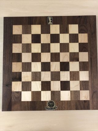 Vintage DRUEKE Solid Wood Chess Checker Board 15 