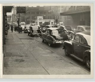 Traffic Jam @ Broad & Race Streets Philadelphia Pa Hotel Grush 1949 Press Photo