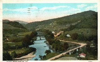 Scene Near Harlan,  Kentucky,  Ky,  1934 White Border Vintage Postcard A1043