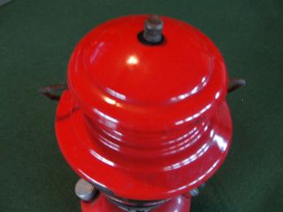 1956 COLEMAN SUNSHINE OF THE NIGHT RED SINGLE MANTLE MODEL 200A W GLOBE 3