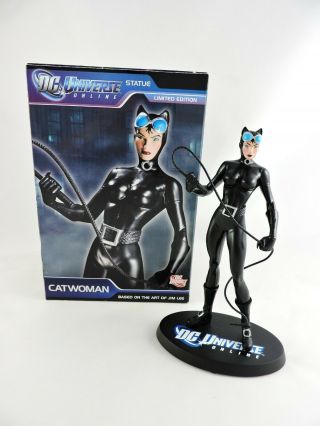 Catwoman Statue Dc Universe Online By Jim Lee 7.  25 " Dc Direct 2010 Batman Comica