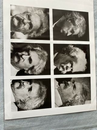 Rare 1968 Cbs Press Photo Mark Twain As He Appeared In His Later Years