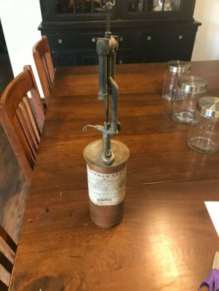 Antique Old Vintage Coleman Lamp Lantern 150k Alcohol Generating