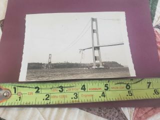 Vtg 1940 Tacoma Narrows Bridge Collapse Photo 5 X 4.  5