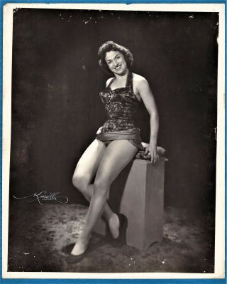 Vintage Photo Exotic Sexy Burlesque Dancer Girl By Karoll Habana Cuba Foto 1955