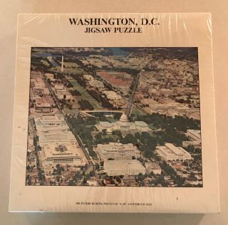 Vintage 1975 Washington,  D.  C.  500 Piece Jigsaw Puzzle Flash Maps Inc.