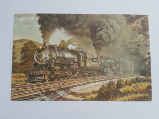 Train Postcard Vintage 4633 Baltimore And Ohio Railroad Co