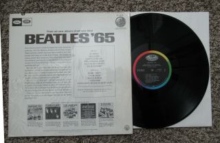 Beatles VINTAGE 1st ISSUE 1964 U.  S.  ' BEATLES 65 ' STEREO LP SW / NM 2
