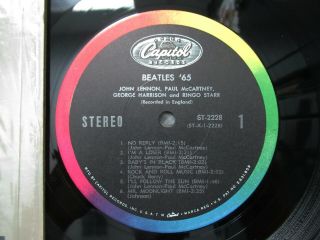 Beatles VINTAGE 1st ISSUE 1964 U.  S.  ' BEATLES 65 ' STEREO LP SW / NM 3