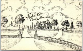 Vintage Shrewsbury Ma Advertising Postcard Hebert 