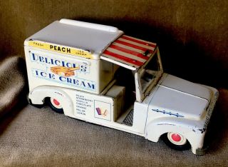 Vintage Japan Ahi Ford Good Humor Ice Cream Truck Tin Friction