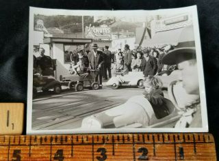 Vintage B & W Photo Playland At The Beach San Francisco Ca.  Circa 1940 