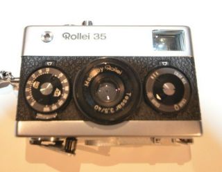 Vintage Rollei 35 Camera 35mm Film With Case (made In Singapore)