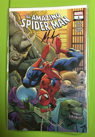 The Spider - Man 1 Vol 5 1st Kindred Signed Nick Spencer Midtown Loa