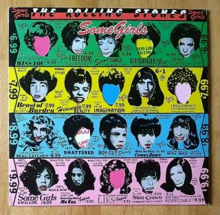 The Rolling Stones: Some Girls 12 " Vinyl Record 1978 Vg