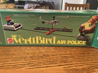 Vintage 1973 Mattel Vertibird Air Police Helicopter Flying Toy W/box