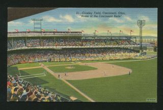 Reds - Cincinnati Crosley Field 5½x3½ Vintage Postcard: Nm 122 - 5