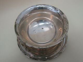 Vintage Gorham Old French Sterling Silver Dip Dish Bowl With Saucer 584 2