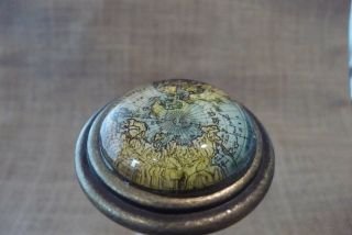 Antique Brass Metal Map Globe Atlas Drawer Pull Knob Home Decor Dresser Cabinet 3