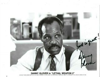 Danny Glover Signed " Lethal Weapon 2 " Promo Photo