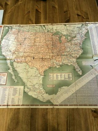 Vintage 1950 Illinois State Road Map from the PHILLIPS 66 Petroleum Company 3