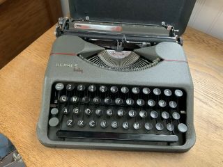 Vintage Hermes Baby Typewriter Portable Made In Switzerland