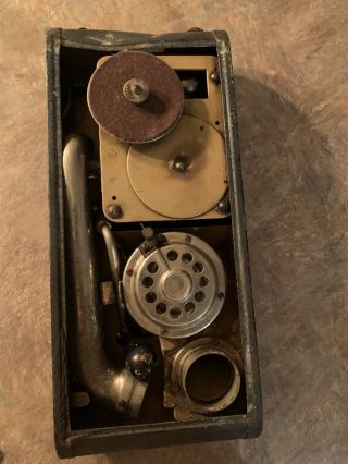 Thorens Rare 78 Rpm Crank Turntable Gramophone Phonograph Portable Vintage