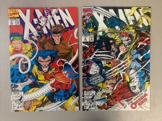 X - Men 4 & 5 1st And 2nd Appearance Omega Red - Wolverine Jim Lee Very