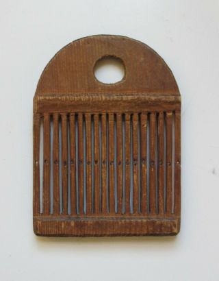 Rare Swedish 17 - 1800s Tape Loom Rigid Heddle Folk Art Sweden