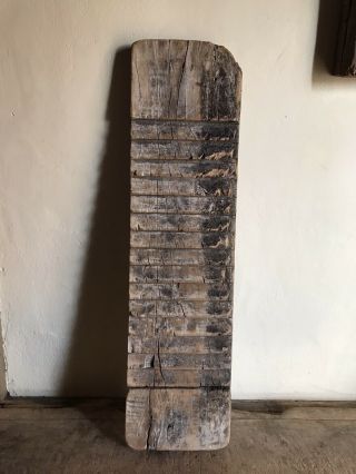 Best Big Old Antique Handmade Wooden Washboard Worn Patina Scrub Board Aafa