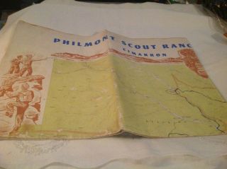 Vintage Boy Scouts Map - Philmont Scout Ranch & Explorer Base Cimarron Nm