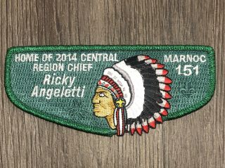 Complete Set 2014 Ricky Angeletti Central Region Chief Marnoc Lodge 151 4