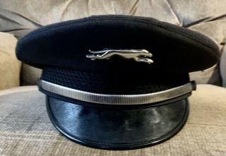 Vintage Greyhound Bus Driver Hat Visor Cap Size 7 3/4