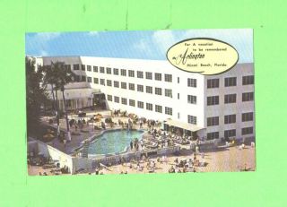 Zz Postcard The Carlington Hotel & Apartments Miami Beach Florida Bathers Pool