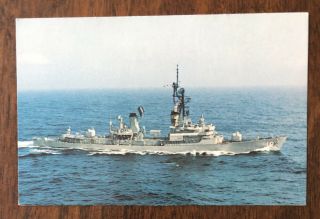 Vintage Postcard Uss Semmes,  (ddg - 18) Guided Missile Destroyer U.  S.  Navy