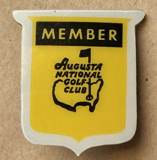 Rare Vintage 1970’s Augusta National Golf Club Member Pin Badge Masters