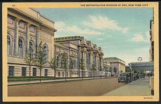 Usa The Metropolitan Museum Of Art,  York City Vintage Color Postcard