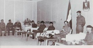 Iraq.  Photo Of Saddam Hussain An Official Meeting,  1990s.  0036