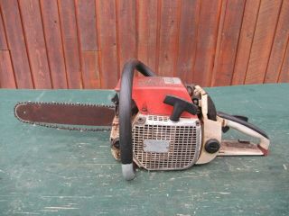 Vintage Stihl 038av Electric Quickstop Chainsaw Chain Saw With 12 " Bar Parts