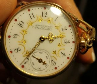 American Waltham Ladies Watch Rare Vintage With Jewels.