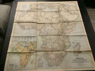 Vintage Map Africa