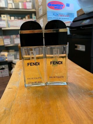 2 Pc Fendi Perfume Edt 1.  7 Oz / 50 Ml Spray Women Vintage Formula Woman