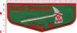 Oa Lodge 80 Silver Tomahawk F - 1 (ff)