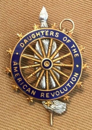 Antique 14k Gold Caldwell Co Daughters Of The American Revolution Dar Pin 59913