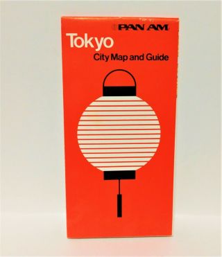 Vintage Pan Am Tokyo City Map And Guide Pan Am Airline