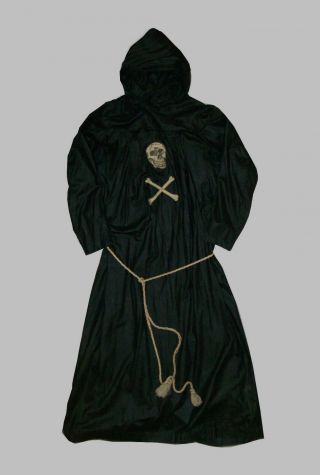 Old Antique Vtg C 1900s Odd Fellows Ioof Fraternal Tunic Skull Crossbones Robe