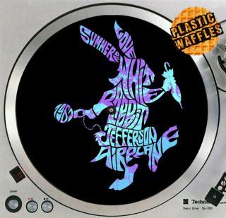 Jefferson Airplane 2 Slipmat Turntable 12 " Slip Mat Dj Audiophile White Rabbit