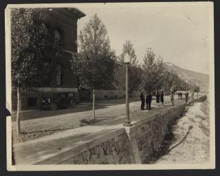Butte Mont.  Mt Montana School Of Mines People Cars Owen Smithers Photograph