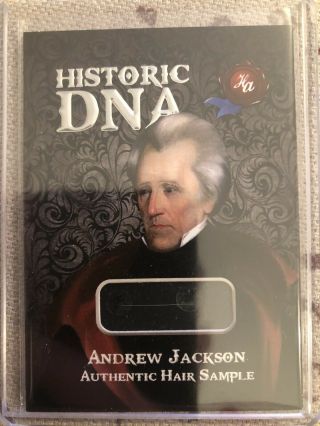 2020 Historic Autographs First 36 Potus Andrew Jackson Dna Hair Relic 100/173